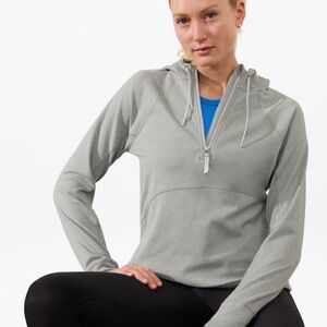 Athleta Unstoppable Fleece  Lined Gray Women's Hoodie